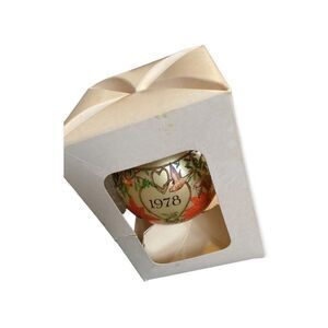 Vintage Love 1978 Hallmark Glass Ornament